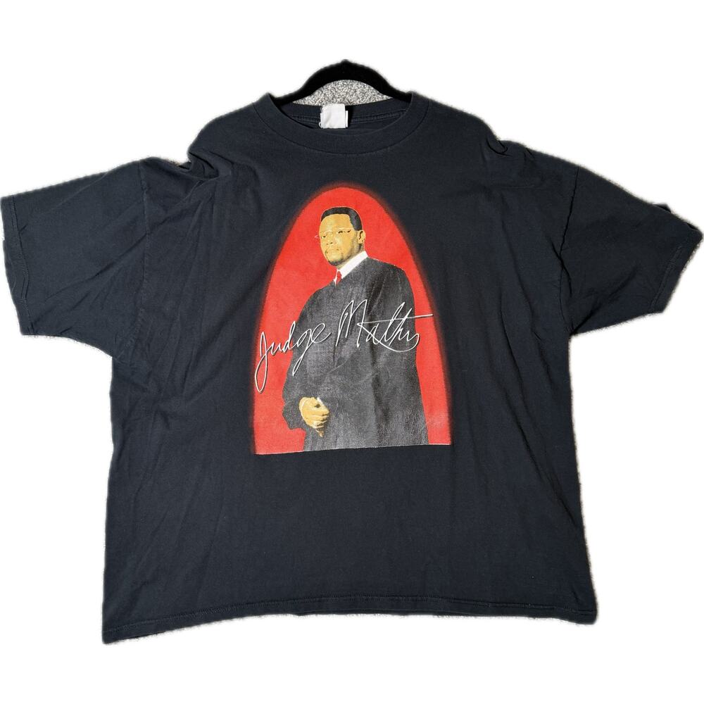Vintage Judge Mathis T-Shirt XXL “Work the Law, Not Me” TV Promo Tee